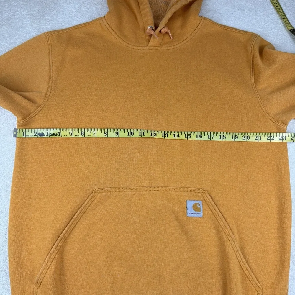 Carhartt Loose Fit Graphic Hoodie Sweatshirt Pullover K288 Q27 Orange Men Medium